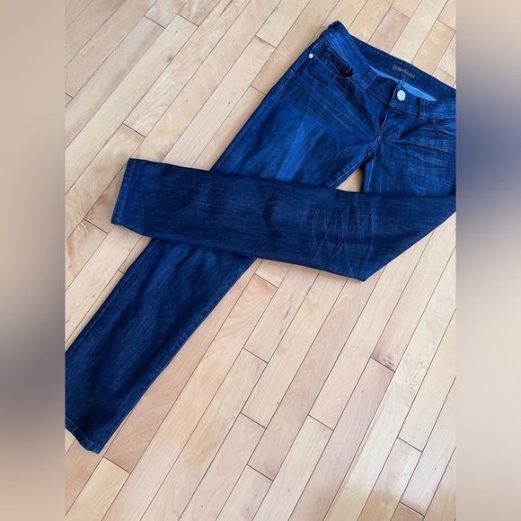Guess Premium Dark blue Daredevil Skinny Jeans with crystal-like details. - Picture 1 of 10